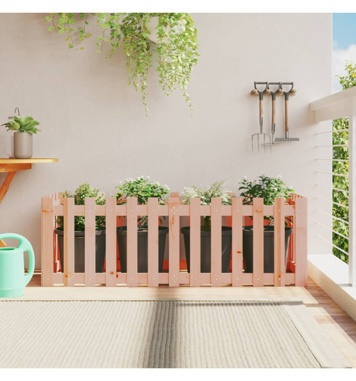 Lit surélevé de jardin design de clôture bois douglas massif | Mobilier & Déco
