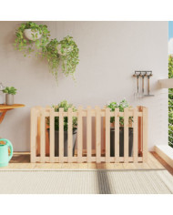Lit surélevé de jardin design de clôture 150x50x70cm pin massif | Mobilier & Déco