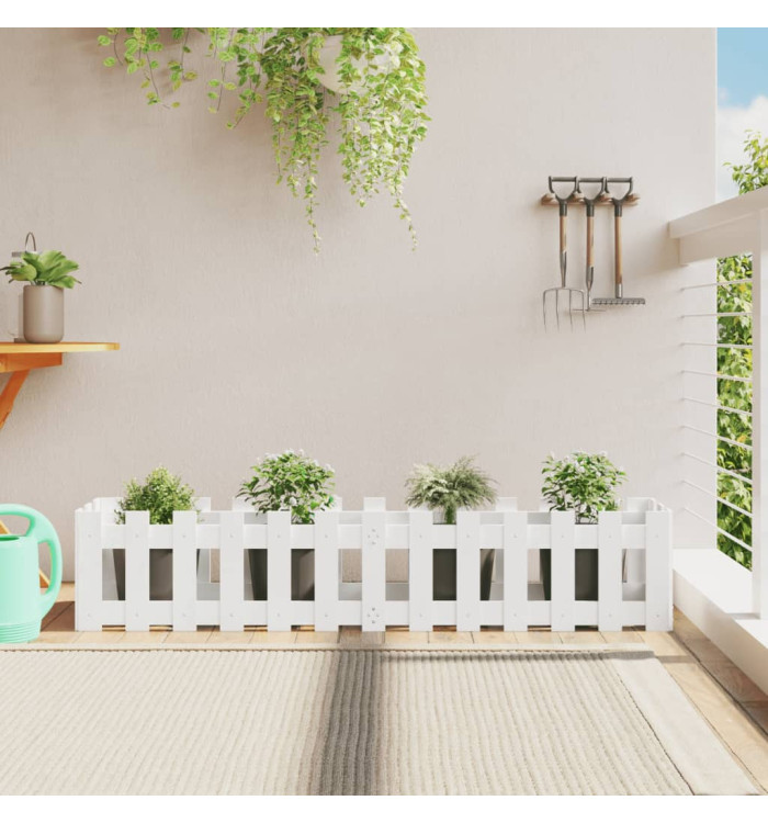 Lit surélevé de jardin design de clôture 150x30x30cm pin massif | Mobilier & Déco