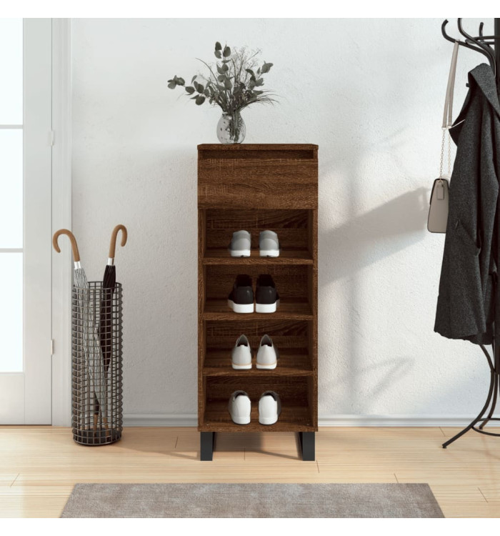 Armoire à chaussures Chêne marron 40x36x105cm Bois d'ingénierie | Mobilier & Déco