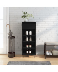 Armoire à chaussures Noir 40x36x105 cm Bois d'ingénierie | Mobilier & Déco