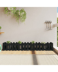 Lit surélevé de jardin design de clôture 200x30x30cm pin massif | Mobilier & Déco