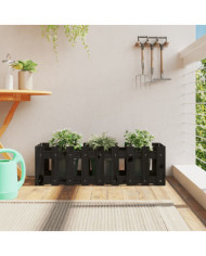 Lit surélevé de jardin design de clôture 100x30x30cm pin massif | Mobilier & Déco