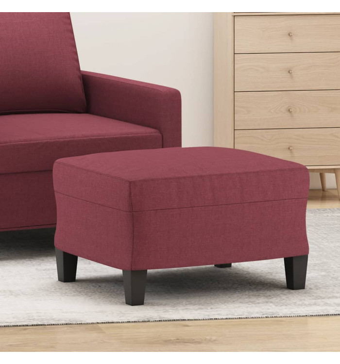 Repose-pied Rouge bordeaux 60x50x41 cm Tissu | Mobilier & Déco
