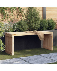 Banc de jardin extensible 212,5x40,5x45 cm bois massif de pin | Mobilier & Déco