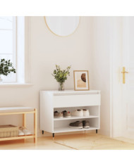Armoire à chaussures Blanc 70x36x60 cm Bois d'ingénierie | Mobilier & Déco