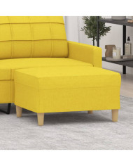 Repose-pied Jaune clair 70x55x41 cm Tissu | Mobilier & Déco