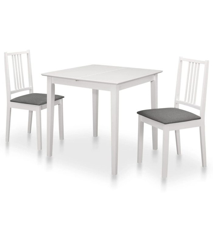 Mobilier de salle à manger 3 pcs MDF Blanc | Mobilier & Déco