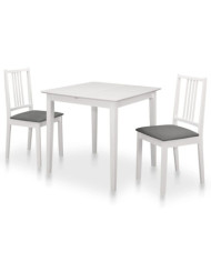 Mobilier de salle à manger 3 pcs MDF Blanc | Mobilier & Déco