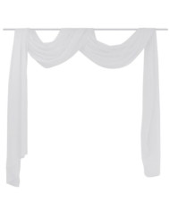 Rideau en voile fine 140x600 cm Blanc | Mobilier & Déco