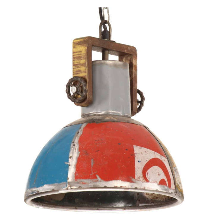 Lampe suspendue industrielle 25 W Multicolore Ronde 30 cm E27 | Mobilier & Déco