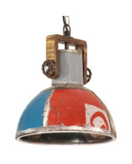 Lampe suspendue industrielle 25 W Multicolore Ronde 30 cm E27 | Mobilier & Déco
