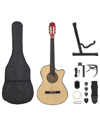 Jeu de guitare 12 pcs occidental avec égaliseur et 6 cordes | Mobilier & Déco