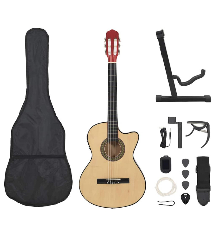 Jeu de guitare 12 pcs occidental avec égaliseur et 6 cordes | Mobilier & Déco