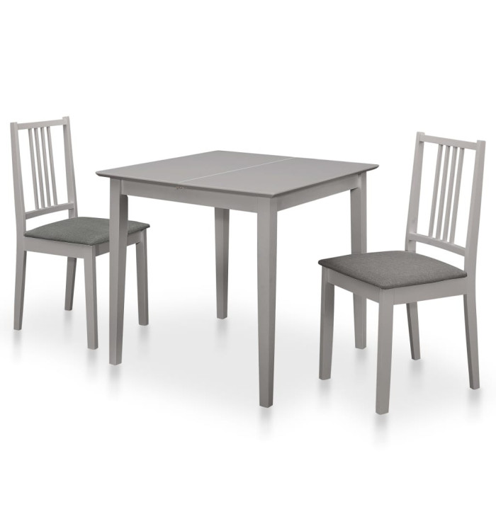 Mobilier de salle à manger 3 pcs MDF Gris | Mobilier & Déco