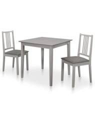 Mobilier de salle à manger 3 pcs MDF Gris | Mobilier & Déco