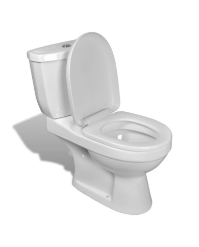 Toilette avec réservoir Blanc | Mobilier & Déco