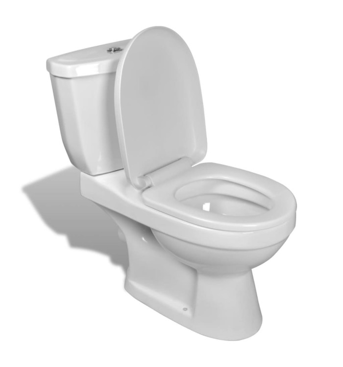 Toilette avec réservoir Blanc | Mobilier & Déco