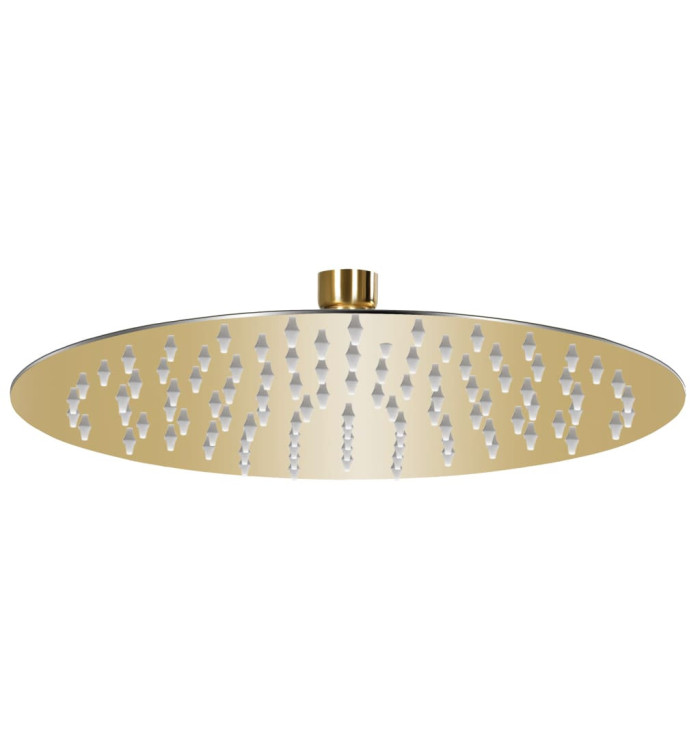 Pomme de douche pluie Acier inoxydable 25 cm Ronde Doré | Mobilier & Déco