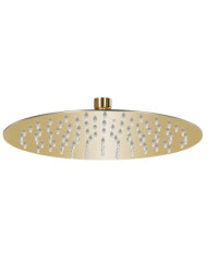 Pomme de douche pluie Acier inoxydable 25 cm Ronde Doré | Mobilier & Déco