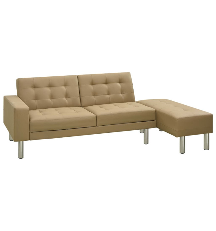 Canapé-lit Cappuccino Similicuir | Mobilier & Déco