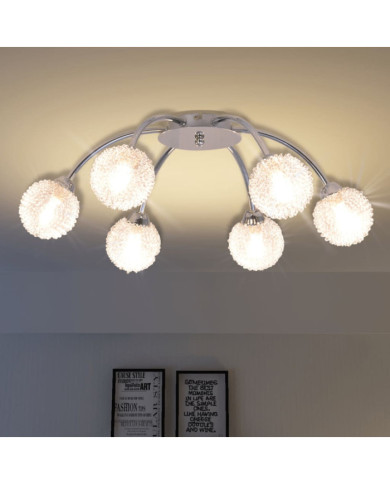 Plafonnier avec 6 ampoules LED G9 240 W | Mobilier & Déco