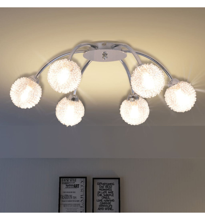 Plafonnier avec 6 ampoules LED G9 240 W | Mobilier & Déco
