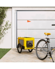 Remorque de vélo pour animaux de compagnie jaune et noir | Mobilier & Déco