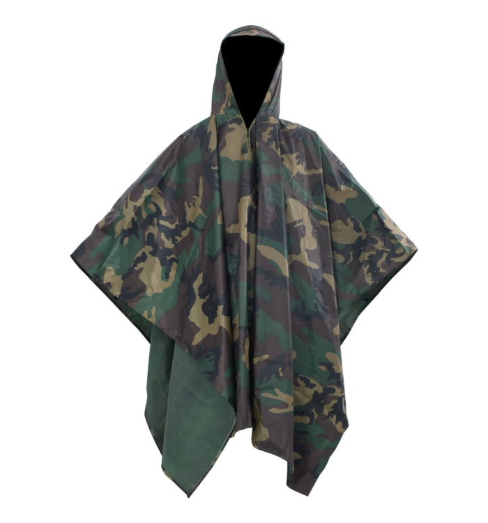 Poncho de pluie imperméable pour camping/randonnée Camouflage | Mobilier & Déco