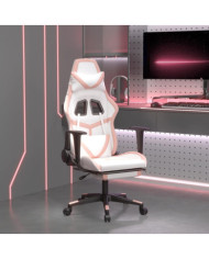 Chaise de jeu de massage avec repose-pied BlancetRose Similicuir | Mobilier & Déco