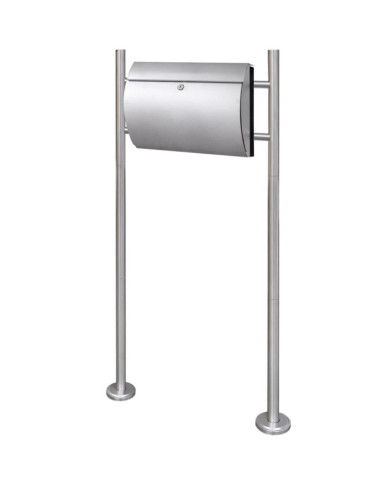Boîte à lettre sur support en acier inoxydable | Mobilier & Déco