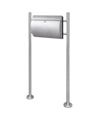 Boîte à lettre sur support en acier inoxydable | Mobilier & Déco