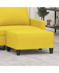 Repose-pied Jaune clair 70x55x41 cm Tissu | Mobilier & Déco