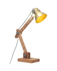 Lampe de bureau industrielle Laiton Rond 58x18x90 cm E27 | Mobilier & Déco