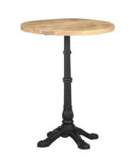 Table de bistro Ø60x76 cm Bois de manguier brut | Mobilier & Déco