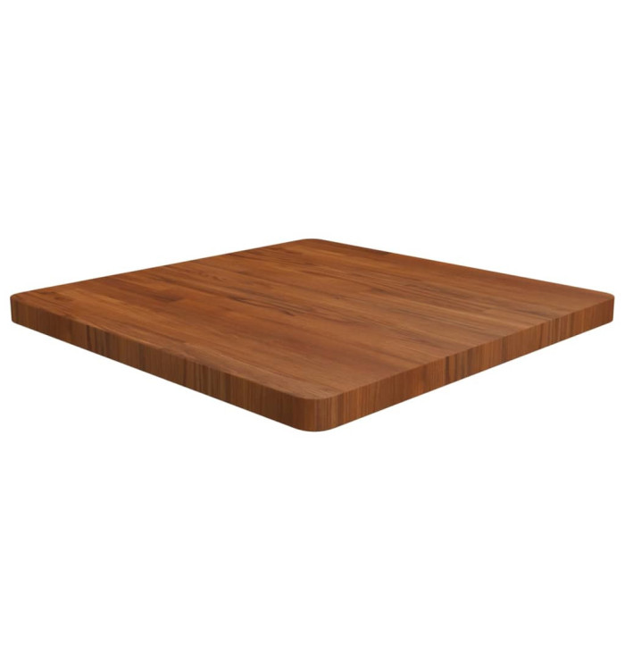 Dessus de table carré Marron foncé 70x70x4cm Bois chêne traité | Mobilier & Déco