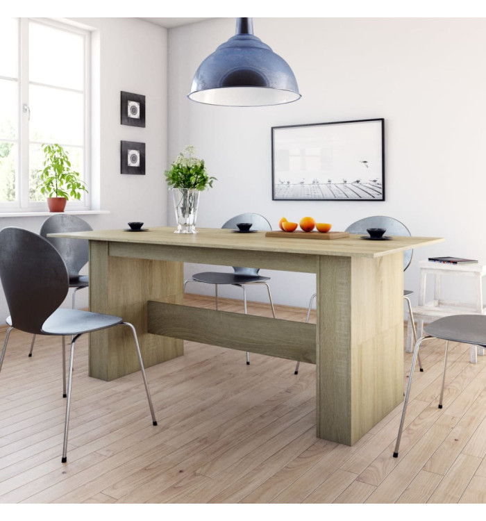 Table à manger Chêne sonoma 180x90x76 cm Bois d’ingénierie | Mobilier & Déco