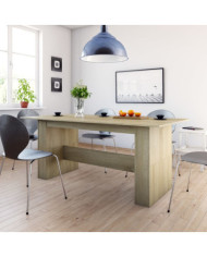 Table à manger Chêne sonoma 180x90x76 cm Bois d’ingénierie | Mobilier & Déco