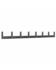 Panier de gabion en forme de U avec 8 poteaux Fer 860x20x100 cm | Mobilier & Déco