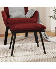 Repose-pied Rouge bordeaux 45x29,5x35 cm Tissu et similicuir | Mobilier & Déco