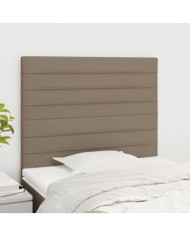 Têtes de lit 2 pcs Taupe 90x5x78/88 cm Tissu | Mobilier & Déco