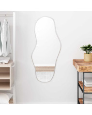 Miroir mural Argenté 100x45 cm | Mobilier & Déco