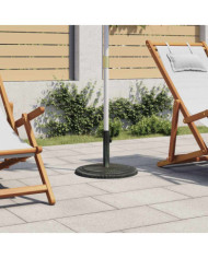 Socle de parasol Vert 45x45x30 cm Fonte | Mobilier & Déco