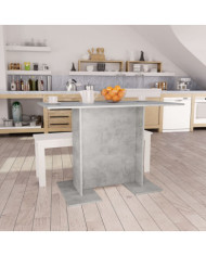 Table de salle à manger Gris béton 110 x 60 x 75 cm Aggloméré | Mobilier & Déco