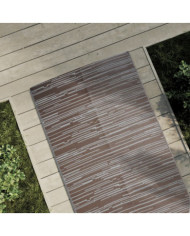 Tapis d'extérieur ARAKIL marron 80x250 cm PP | Mobilier & Déco