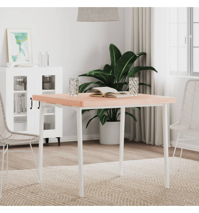 Dessus de table 80x80x4 cm carré bois massif de hêtre | Mobilier & Déco