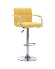 Chaise de bar Jaune Tissu | Mobilier & Déco