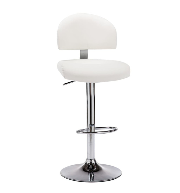 Tabouret de bar Blanc Similicuir | Mobilier & Déco