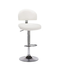 Tabouret de bar Blanc Similicuir | Mobilier & Déco