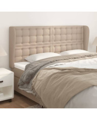 Tête de lit avec oreilles Cappuccino 183x23x118/128 cm | Mobilier & Déco